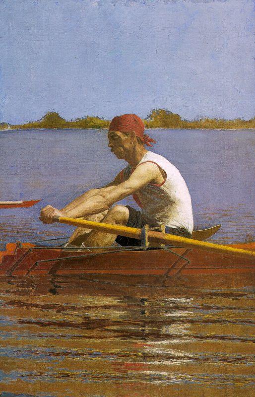 Thomas Eakins John Biglin in a Single Scull France oil painting art